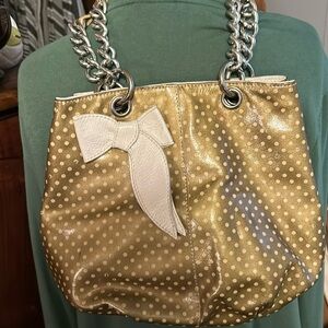 👛👜Robert Gandolfi gold polka dot purse 👛 👜